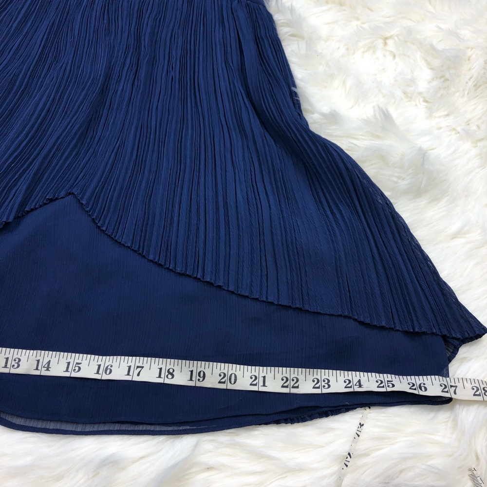 Max and Cleo navy blue woven dress size 6 - Picture 6 of 7